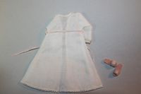 Miniature Dollhouse Ladies Fine Cotton Robe w Pin Tucks & Slippers 1:12  | eBay