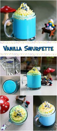 Vanilla Smurfette Blue Drink Recipe for Smurf Fans