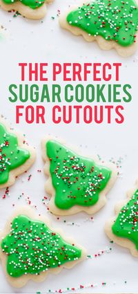 Looking for the perfect sugar cookie recipe for cutouts? This is it! Delicious, mildly flavored, and they don't spread in the oven!