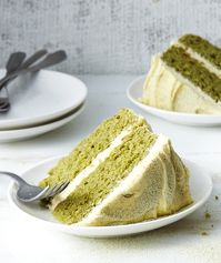 Matcha Cake With Vanilla Buttercream Recipe