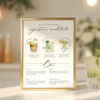 Cheers to a perfect union! Elevate your wedding celebration with our exquisite hand-painted watercolor his, ours, and hers wedding signature cocktails and bar menu sign. We crafted a stunning display of his, hers, and ours cocktails in watercolor, beautifully portrayed through delicate watercolors. Make a statement on your special day, adding elegance and whimsy to the festivities. Indulge your guests in an enchanting visual experience that will leave everyone captivated. Personalize with your wedding drink menu. Hand-painted watercolor drinks and design by Moodthology Papery.