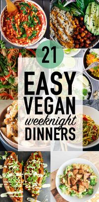 21 Easy Weeknight Dinners for Veganuary - Wallflower Kitchen