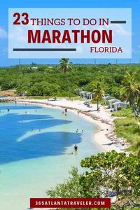 23 Relaxing Things To Do In Marathon, FL -- Take in all the exciting (and relaxing) things to do in Marathon, FL. In fact, it's been called the boating and family destination of the Florida Keys! Just about 50 miles to the north of Key West, Marathon, Florida is home to dreamy beaches and resorts, exciting animal excursions, one of the most colorful sections of the Florida Reef, and several divine restaurants. Here are 20+ ways to vacation in Marathon! #FloridaKeys #Marathon #Florida