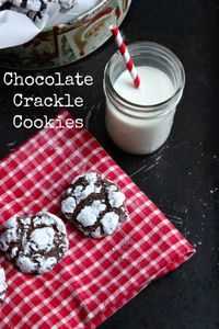 Chocolate Crackle Cookies