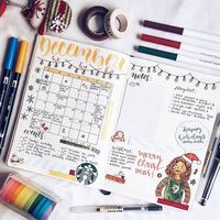 This is so cute and festive  @abby.studies  #notebooktherapy