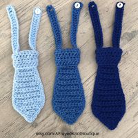 Necktie Crochet Pattern- by A Frayed Knot Boutique