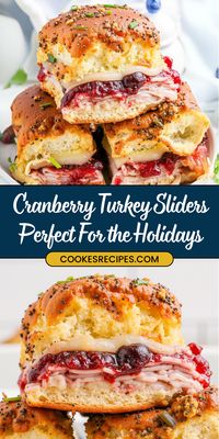 Turn those Thanksgiving leftovers into a crowd-pleasing snack with these Cranberry Turkey Sliders! Hawaiian rolls layered with tender turkey, cranberry sauce, and gooey cheese, all brushed with a buttery herb topping. Quick, easy, and perfect for holiday gatherings or game day! #CranberryTurkeySliders #HolidayRecipes #ThanksgivingLeftovers #EasyAppetizers #PartyFood #SliderRecipes #LeftoverMakeover #FestiveFood