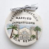 Custom Wedding Gift Married Ornament Personalized Gift for - Etsy