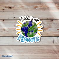 This vinyl save our planet sticker is a great way to remind your friends to be kind to the earth. Perfect for your laptop, waterbottle or anywhere you want to stick it.   Use the code DOODLES10 to save 10% off your purchase. Stickers have FREE SHIPPING! Check it out at thejankydoodles.etsy.com #thejankydoodles #sticker #noplanetbart #saveourplanetdrawings #greennewdeal