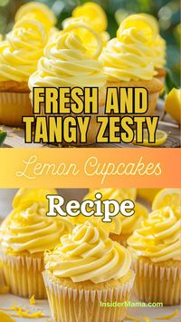 Try these zesty lemon cupcakes for a refreshing and tangy dessert. Perfect for any event, these cupcakes bring a burst of lemon flavor in every bite. Easy to make and full of citrus goodness, they're sure to be a hit. Follow this simple recipe and add a bright twist to your baking. Bake a batch today!