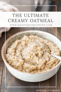 This creamy oatmeal is the epitome of comfort breakfasts, made with rolled oats simmered in a blend of milk and water for a rich, smooth texture. Customize it with your favorite toppings like fresh fruit, nuts, or a drizzle of honey for a perfect start to your day.