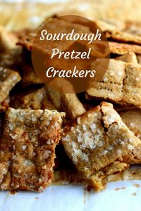 Sourdough Pretzel Crackers