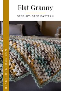 This free, step-by-step guide to crocheting a flat granny blanket will have you crocheting an heirloom blanket for your family in no time!