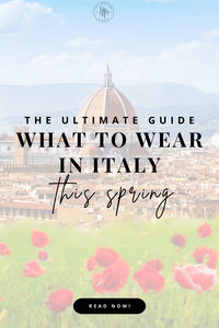 Packing list and packing guide for visiting Italy in spring #italy #italypackingguide #italypackingtips #whattowearitaly #italyapril #europetravel #packingforeurope