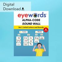 Eyewords Multisensory Alpha-Code Sound Wall, Set 1: Initial Letters and Sounds is a comprehensive resource designed to teach phonemes and link them to spelling patterns. This child-centered resource employs a #multisensory approach, combining visual imagery linked to #phonicssounds, anchoring words, corresponding actions, mouth articulation cues, and letter categories. The result is a fun and exciting learning experience that effortlessly improves letter-sound mastery.  Why Use Eyewords Alpha...