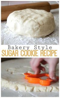 Every family has a favorite sugar cookie recipe ours is perfectly soft all the way through and they keep their shape, this bakery style sugar cookie recipe is hard to beat! There's also a bonus frosting recipe you can put on them.