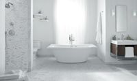 Whiling away hours or days at the seaside can be dramatically reinvigorating. Beaches washed and worn clean for eons ground us with permanence and thrill us with possibility. Feel that sense of renewal every day with a bathroom that buoys your spirit with calm. http://bold.kohler.com/tagged/tranquil