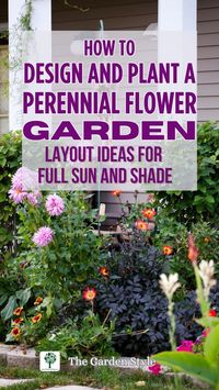 Discover layout ideas and plans for designing and planting a beautiful perennial flower garden. Visit TheGardenStyle.com to learn more.