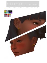 Source: Tumblr | Kids Acc | Kids Earrings | BGC | Sims 4 | TS4 | Maxis Match | MM | CC | Pin by sueladysims