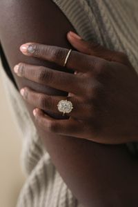 14k yellow gold radiant cut ring paired with 14k yellow gold band