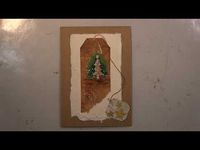 Tea bag art Christmas and contemporary - YouTube