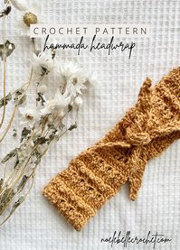 Summer Crochet Pattern - Hammada Headwrap - Noelebelle Crochet