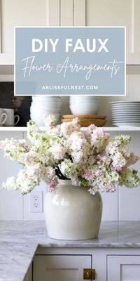 Bring everlasting beauty to your home with DIY faux flower arrangements. These stunning creations require no watering or maintenance, and they add a touch of elegance to any room. Get creative with your favorite blooms and foliage, and let your imagination run wild! #fauxflowers #diyhomedecor #floraldesign