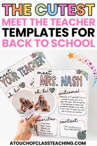 Embark on your first-week back-to-school journey with the perfect resource - a unique 'Meet the Teacher' template! Designed to help you introduce yourself in style, this easy-to-use, personalized template makes that first impression a memorable one. Charm your students, engage parents, and set the tone for a wonderful learning experience. Remember, first impressions matter most when shaping your educational environment. Get access to the adorable Meet the Teacher Templates here!