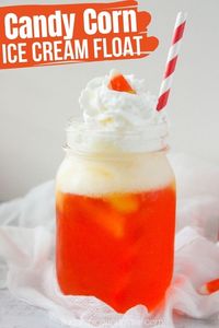 How to make a pretty candy corn drink perfect for fall parties or fall movie nights. Candy corn garnish optional