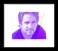 Paul Walker Framed Print featuring the mixed media Paul Walker by Marvin Blaine