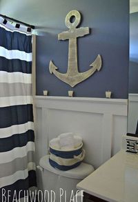 nautical bathroom decor, bathroom ideas, repurposing upcycling, wall decor