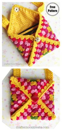 Granny Square Bag Free Crochet Pattern