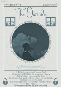 The outside- Taylor swift- debut- poster- music poster