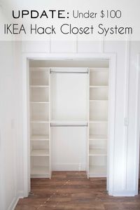 Our Under $100 IKEA Hack Closet Makeover | Southern Revivals