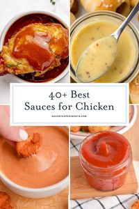 A good sauce can elevate any boring chicken dinner! These Sauces for Chicken will take all of your chicken dishes to the next level!