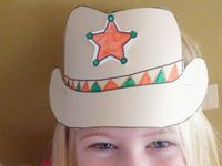 Cowboy Wild West Theme Unit Ideas  Cowboy Hat Craft Pattern