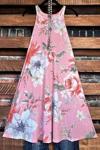 CELEBRATING ROMANCE FLORAL DRESS IN DUSTY PINK