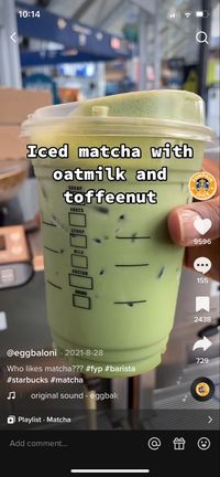 #matcha #starbucks #green #toffee #tiktok #icedmatchalatte