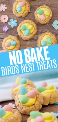 Birds Nest No Bake Easter Treats - BubbaPie