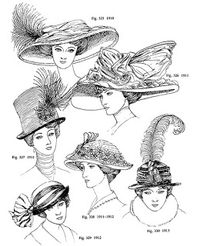 Before the 1920's hats became rather large and overpowered the face.