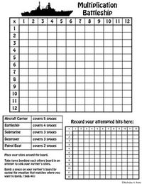 Multiplication Battleship