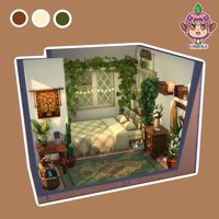 ✿ Tiny Bedroom ✿ | #sims4   📍 EA ID: DopaminPlus  ✅ No CC ❌  Not playtested (aesthetic only)    🔒 Packs used: 💜 Pets, 4 seasons, Cottagecore living 🧡 Werewolfes, Dream Home Decorator 💛 Vampires, Tinyliving,  Washday, Blooming rooms, Pastelpop  ___  🔎 #thesims4 #thesims #sims #ts4 #simstergram #sccregram #simscommunitybuilds #communitybuild #easims #ea #simsbuilds #nocc #noccsims #simswedding #sims4 #simscontent   @thesims @ea