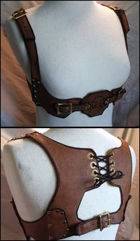 The Adventurer's Harness by TormentedArtifacts.deviantart.com on @deviantART - Quiver harness?