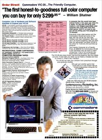 Commodore VIC-20 Ads Featuring William Shatner