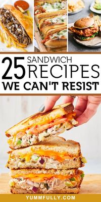 25 Sandwich Recipes We Can't Resist - Yummy and fully