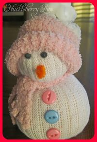 Huckleberry Love: Super Simple DIY Sock SnowMen {Tutorial}