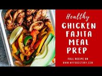 Chicken Fajita Meal Prep Lunch Bowls with cilantro lime quinoa is a healthy, tasty, fast recipe to make lunch prep for weekdays super easy!