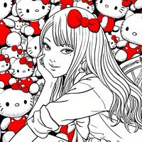 Hello kitty collab with Junji ito [ #junjiito #hellokitty ]