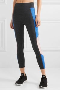 We/Me | The Center cropped striped stretch-jersey leggings | NET-A-PORTER.COM