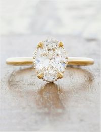 Isabella: Modern Four-Prong Oval Diamond Engagement Ring | Ken & Dana – Ken & Dana Design